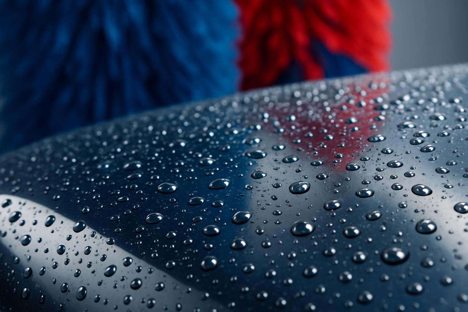Clean car exterior after a hand wash